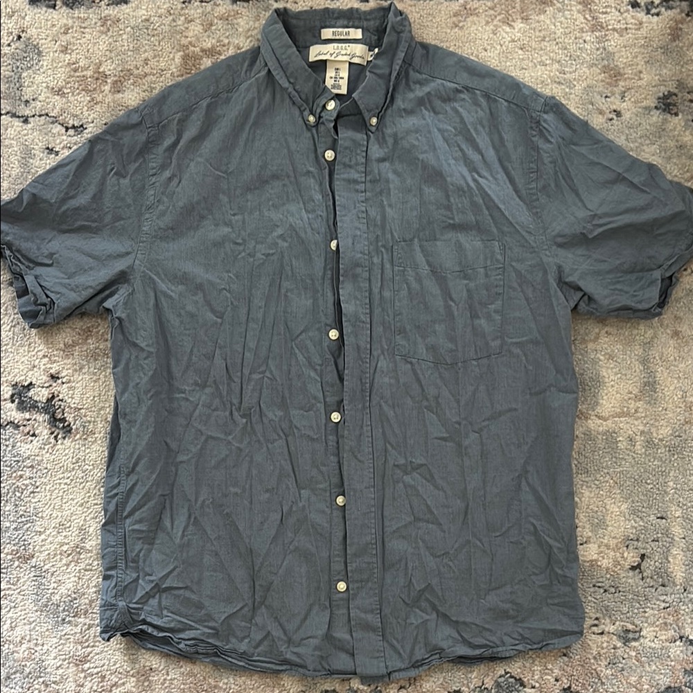 Mens H&M L.O.G.G. Button down shirt size Large